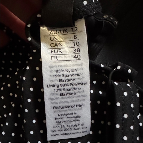 NipTuck Black and White Polka Dot One Piece Swimsuit - Picture 6 of 7